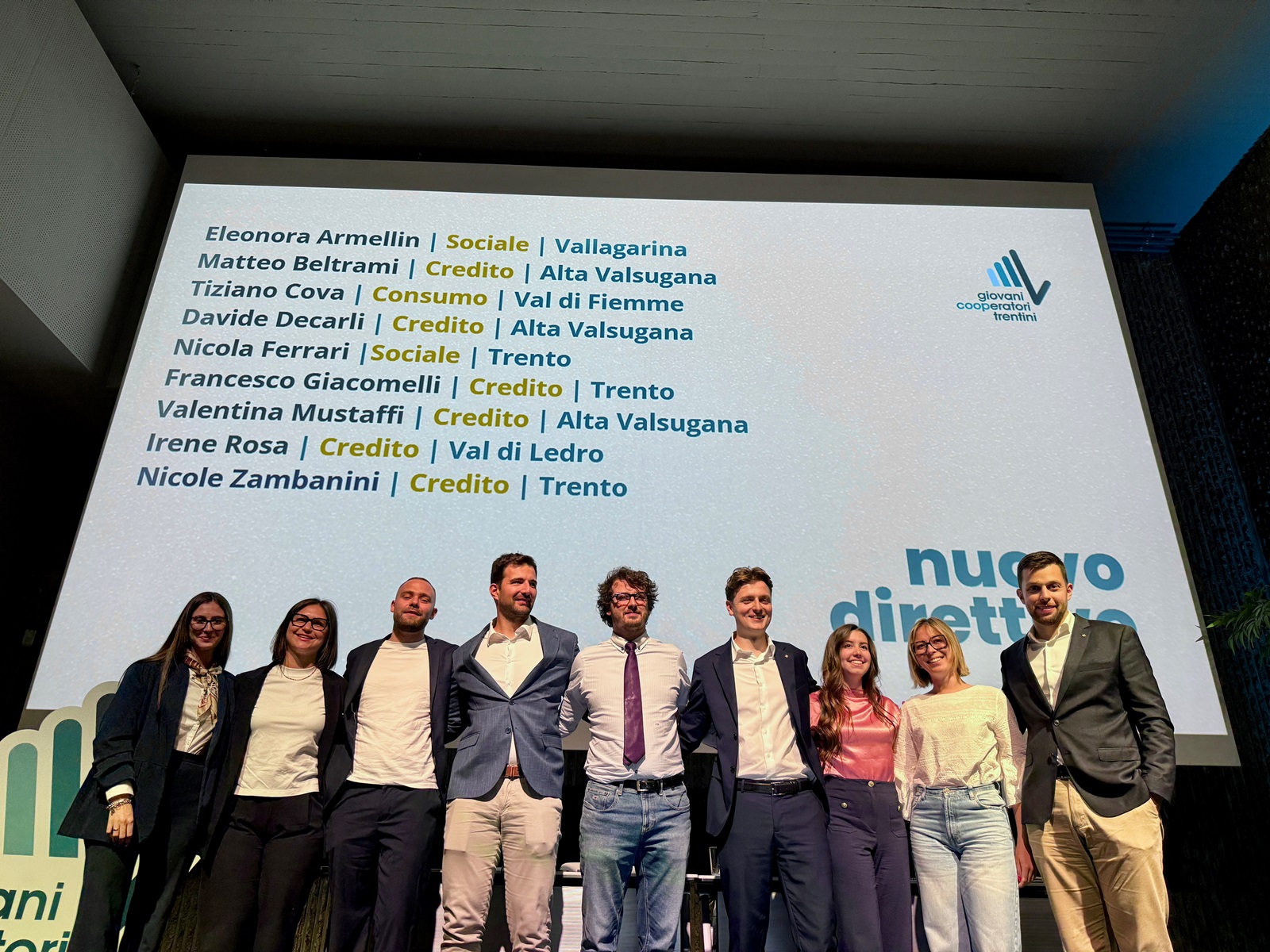 Nuovo direttivo Giovani Cooperazione Trentina